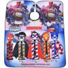 DOKKIA Barber Cutting Cape Hairdressing Salon Cloth Hair Styling Apron Cover Gown Grownups 5060 CARTOON ANIME PRINT