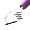 Kosas Brow Pop Longwear Eyebrow Makeup DualSided Defining Pencil with Castor Oil for Soft Natural Look of Real Hair Dark
