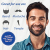 Mens LongLasting Black Hair Dye Root Touch Up for Gray Coverage 5 Minute Natural Beard Mustache Coloring Shampoo 3in1