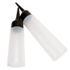 Lasenersm 2Piece Hair Dye Applicator Bottle Black 250ml Pump Action Angled Tip Graduated Scale Home Salon Use Travel