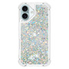 MEMAXELUS Glitter Case for iPhone 16 Plus, Cute Bling Sparkly Flowing Liquid Quicksand Cover Shockproof Protective Silicone Bumper Thin Cover for iPh