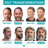 VOLT Grooming Temporary Instant Beard Color ECO 2 Pack Refill Quick Drying Plant Based Hypoallergenic Brush on Color for