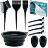 Xarchy 10 Pc Hair Bleach Kit Hair Coloring Products With Dye Brush Color Bowl Earmuffs Clip for Salon Bleaching Highligh