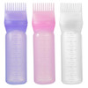 Pimoys Root Comb Applicator Bottle 6 Ounce Oil Applicator for Hair Dye 3 Pack Hair Oiling Bottle Brush with Graduated Sc