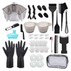 Sievic 42 Pieces Hair Dye Coloring Kit Hair Tinting BowlDye BrushHair agitatorEar CoverHairClip Hair Coloring CapeGloves