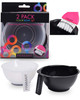 FRAMAR Color Bowl with Cleaner Set Color Bowls For Hairstylist Hair Dye Bowl With Brush Cleaner and Rubberized Bottom Sa