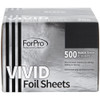 ForPro Professional Collection Vivid Black Embossed Foil Sheets Aluminum PopUp Foil Dispenser Hair Foils for Color Appli