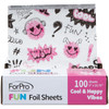 ForPro Professional Collection FUN Cool Happy Vibes Foil Sheets Aluminum PopUp Foil Dispenser Hair Foils for Color Appli