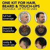 CLEVERMAN Jet Black Hair Beard Dye for Men AllinOne Reusable Kit Permanent AmmoniaFree ProfessionalQuality and NaturalLo