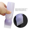 YANTAISIYU Root Comb Applicator Bottle 6 Ounce Hair Oiling Applicator 3 Pieces Hair Dye Bottle Hair Root Comb with Gradu