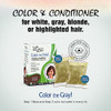 Light Mountain Henna Hair Color Conditioner Color the Gray Chestnut Hair Dye for MenWomen 2Step ChemicalFree SemiPermane