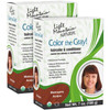 Light Mountain Henna Hair Color Conditioner Color the Gray Mahogany Hair Dye for MenWomen 2Step ChemicalFree SemiPermane