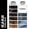 IGK Color Bright One Step Bleach Color Kit for Accent Pieces DEJA BLUE Steel Blue OneStep Color Processing Replenishes H