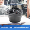 ZJchao Hair Dye Bowl Electric Hair Color Mixing Bowl Hair Salon Coloring Bowl Automatic Barber Hair Dyeing Kit DIY Tools