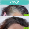 Rootz Medium Brown Grey Root Touch Up Temporary Concealing Powder with Unique Dual Action Brush Instantly Cover Grey Roo