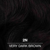 COLORCHARM Permanent Liquid Hair Color for Gray Coverage 2N Very Dark Brown 14 Fl Oz