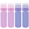 ELANE 4 Pcs Root Comb Applicator Bottle 6ozHair Oil Applicator Bottle for HairOil Comb Applicator Hair Bottle Applicator