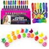 KC Republic Hair Chalk for Kids Jumbo Hair Chalk Sticks Washable Hair Color Temporary Dye for Girls Safe Scented Rainbow