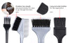 PERFEHAIR Hair Dye Brush Set 4 Pack Hair Color Applicator Balayage Highlight Tint Brushes Comb KitDifferent Size