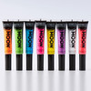 Moon Glow Neon UV Hair Color Streaks Set of 8 Hair Mascara Temporary Wash out Hair Dye Bright Neon Color Glows under Bla
