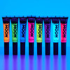 Moon Glow Neon UV Hair Color Streaks Set of 8 Hair Mascara Temporary Wash out Hair Dye Bright Neon Color Glows under Bla