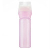 Junfamilee 1Pc Pink Root Comb Applicator Bottle Nice and Professional 120ml Hair dye Bottle applicator with Graduated Sc
