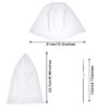 FRIUSATE Hair Coloring Highlighting Cap 2 Pieces Silicone Highlight Cap Pull Through Caps Hair Coloring Frosting Cap wit