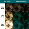 MANIC PANIC Enchanted Forest Hair Color Amplified 2PK SemiPermanent Hair Dye Deep Teal Green With Blue Undertones For Da