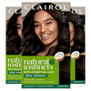 Clairol Natural Instincts DemiPermanent Hair Dye 3 Brown Black Hair Color Pack of 3