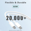 UIIZIBVKJZ 10FT USB C to USB C Cable 60W, Type C Charger Cable Fast Charging USBC Cord for iPhone 17 16 15 Pro Max Plus iPad Pro Air Mini MacBook Air