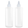BRIGHTFROM Twist Top Applicator Bottles Squeeze 8 OZ Empty Plastic Bottles Refillable OpenClose Nozzle Hair ColoringMult
