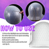 2 Pcs Hair Coloring Highlighting Cap Reusable Silicone Highlight Cap Pull Through Caps for Hair Coloring Frosting Cap wi