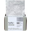 ForPro Professional Collection Expert Embossed Foil Sheets 500S Aluminum Foil PopUp Foil Dispenser Hair Foils for Color