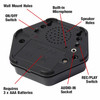 Talking Products Talking Tile Voice Recordable Sound Button 80 Seconds Recording Black Personalised Answer Buzzer for Cl