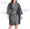 PERFEHAIR Salon Client Gown Robes Cape Hair Salon Smock for Clients Kimono Style Grey