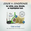 Light Mountain Henna Hair Color Conditioner Color the Gray Black Hair Dye for MenWomen ChemicalFree SemiPermanent Hair C