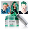 Temporary Green Hair Color Wax 423oz Instant Hairstyle Mud Cream Hair Pomades for Party Cosplay Nightclub Masquerade Hal
