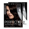 Clairol Nicen Easy Perfect 10 Permanent Hair Dye 3 Darkest Brown Hair Color Pack of 2
