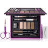 SHANY Brow Chicka Brow Eyebrow Set 17 Piece Eyebrow Makeup Kit with Brow Powder Brow Gel Dual Ended Pencils Stencils Sci