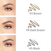 3 Pack of Waterproof Eyebrow PencilProfessional Makeup Micro Brow PencilBrow Kit with Eyebrow Brush and RazorUltraFine M