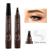 Apooliy Liquid Eyebrow Pen Waterproof Microblading Eyebrow Pencil with a MicroFork Tip Applicator Creates Natural Lookin