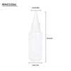 Trendbox 2oz Clear Plastic Bottles Applicator with Twist Top Cap BPAFree for Hair Oils and Liquids 48 Pack with 48pcs La
