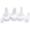 EZPRO USA Applicator Empty Plastic Bottle Twist Top Cap with Long Tip BPAfree Coloring Treatment Squeeze Bottles for Foo