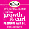 Difeel Biotin Growth Curl Premium Hair Oil 71 oz