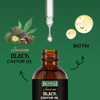 HOYGI Hair Growth Oil 6in1 Serum with Cold Pressed Castor Coconut Rosemary Argan Oils Biotin Caffeine for Hair Eyelashes