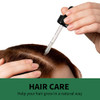 HOYGI Hair Growth Oil 6in1 Serum with Cold Pressed Castor Coconut Rosemary Argan Oils Biotin Caffeine for Hair Eyelashes