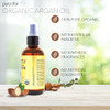 PURA DOR 4 Oz Organic Moroccan Argan Oil 100 Pure ColdPressed Virgin Grade Lightweight Moisturizer for Skin Face Body Ha