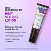Better Natured HeatStyling Blow Dry Lotion for AntiFrizz Hair Treatment contains Coconut Tahitian Palm and White Orchid