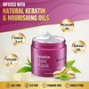 Jenoris Keratin Hair Mask for Dry Damaged Frizzy Hair Deep Conditioning Treatment with Natural Omega 369 Complex Pistach