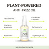 TAME Anti Frizz Smoothing Hair Styling Oil Sulfate Free Leave In Hair Serum to Control Frizz Add Shine for Curly Frizzy